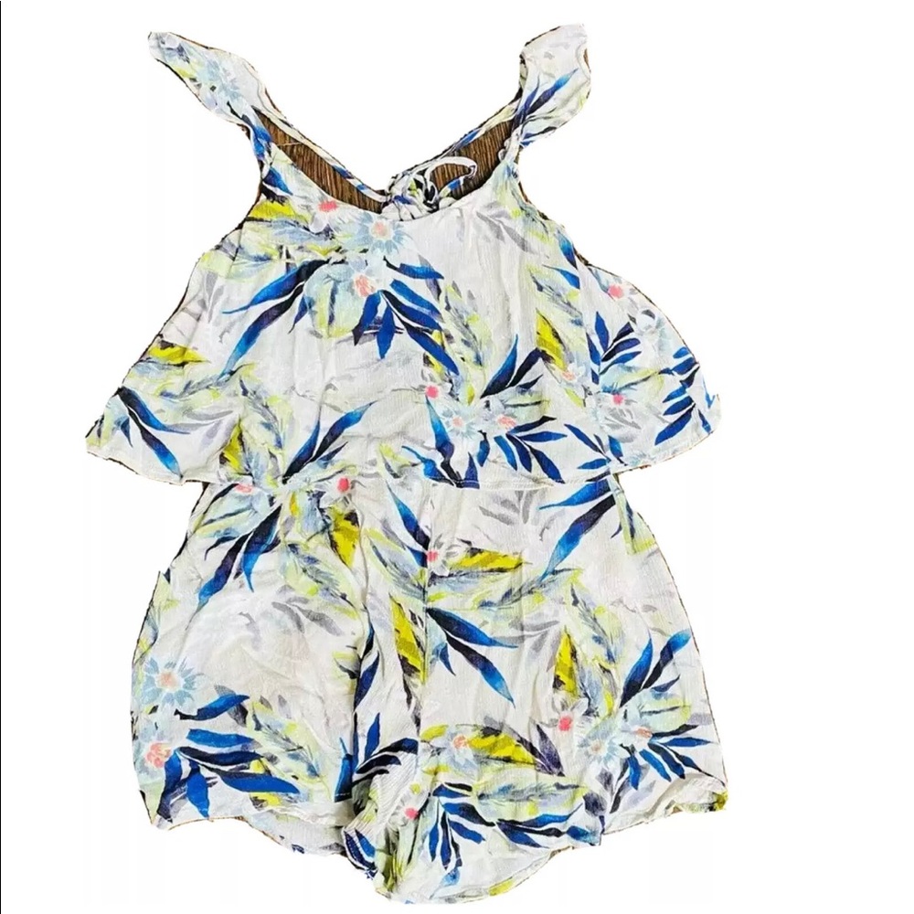 Lush Skinny Strap Floral Romper